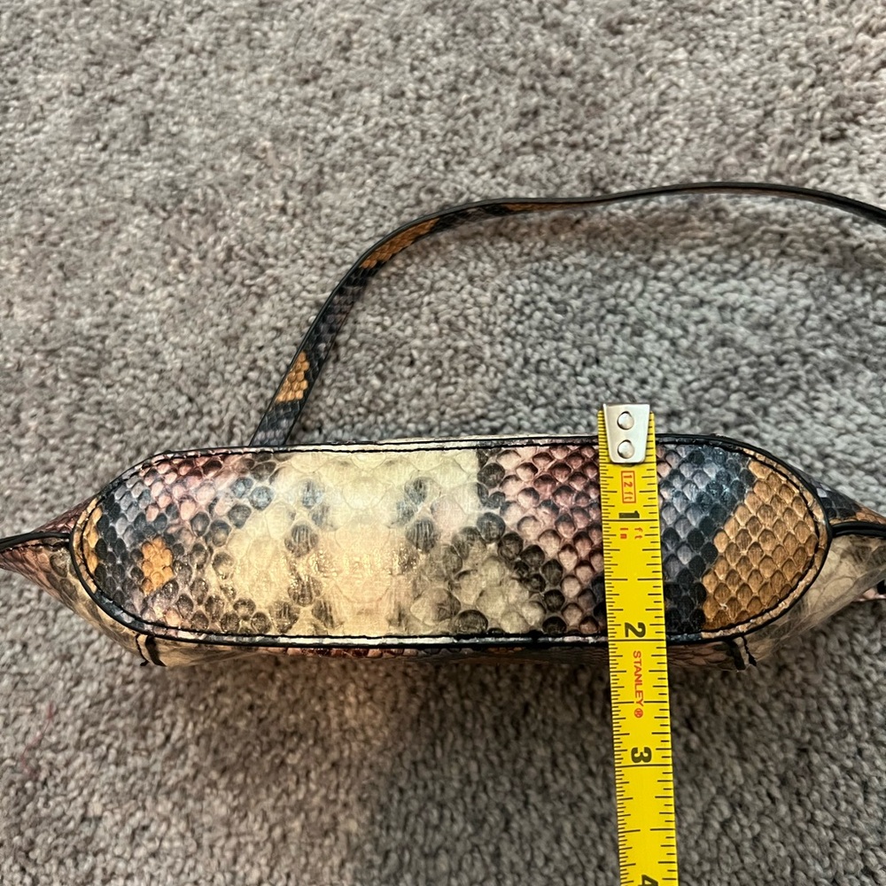 Snake Print Small Shoulder Bag Like new - Picture 5 of 11